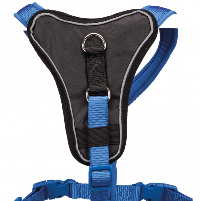 Trixie Premium Y-Geschirr – royalblau 85-105 cm/25 mm – Bild 3