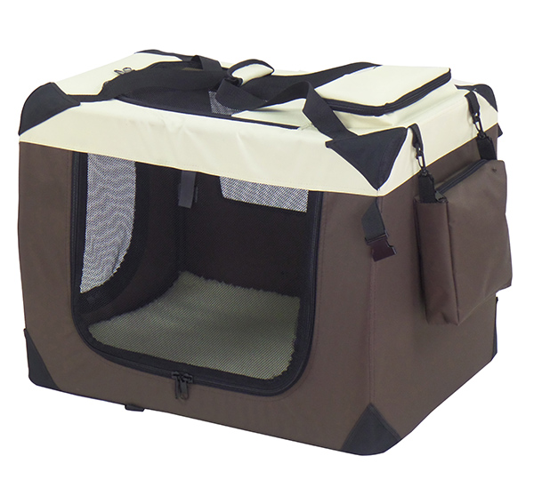Pet-Star Transport-Hütte, braun/beige 70 x 52 x 50cm – Bild 5