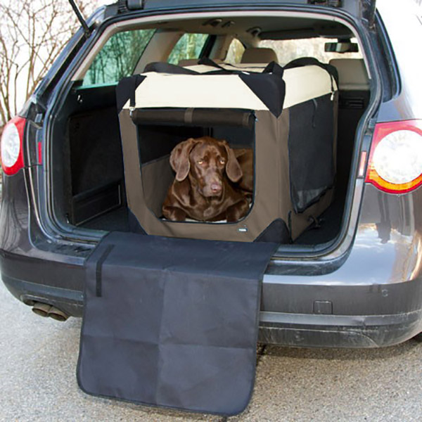 Pet-Star Transport-Hütte, braun/beige 70 x 52 x 50cm – Bild 4