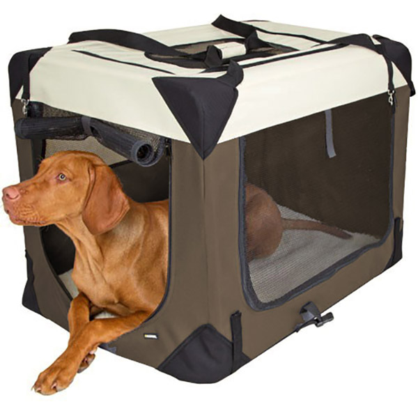 Pet-Star Transport-Hütte, braun/beige 70 x 52 x 50cm – Bild 2
